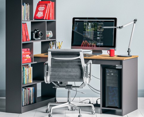 «Мальма» Стол письменный со стеллажом МН-135-26