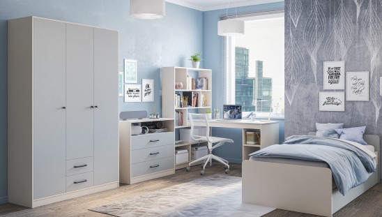 «Мальма» Стол письменный со стеллажом МН-135-26