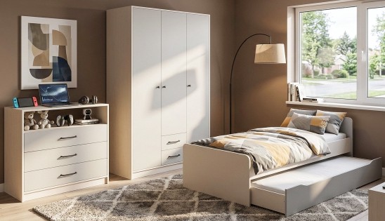 «Мальма» Модульная молодежная мебель Лунный камень / Персидский жемчуг