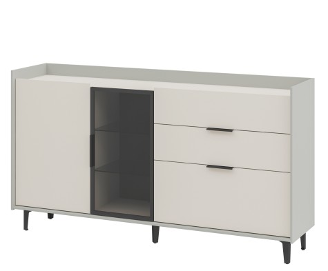 «Модена» Неман Комод-витрина с 2-мя дверками и 3 ящиками МН-048-05 «Модена» Неман Комод-витрина с 2-мя дверками и 3 ящиками МН-048-05