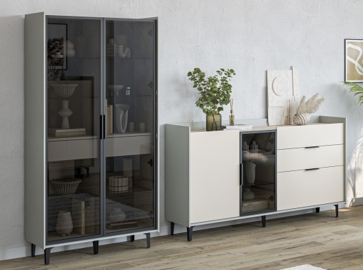 «Модена» Неман Комод-витрина с 2-мя дверками и 3 ящиками МН-048-05 «Модена» Неман Комод-витрина с 2-мя дверками и 3 ящиками МН-048-05