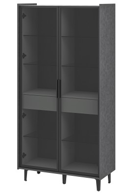 «Модена» Неман Шкаф-витрина комбинированный 2 стеклодвери высота 184 МН-048-22 «Модена» Неман Шкаф-витрина комбинированный 2 стеклодвери высота 184 МН-048-22