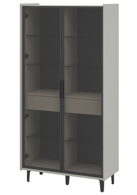 «Модена» Неман Шкаф-витрина комбинированный 2 стеклодвери высота 184 МН-048-22 «Модена» Неман Шкаф-витрина комбинированный 2 стеклодвери высота 184 МН-048-22