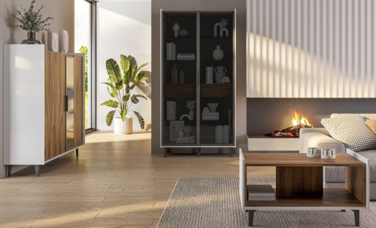 «Модена» Неман Шкаф-витрина комбинированный 2 стеклодвери высота 184 МН-048-22 «Модена» Неман Шкаф-витрина комбинированный 2 стеклодвери высота 184 МН-048-22