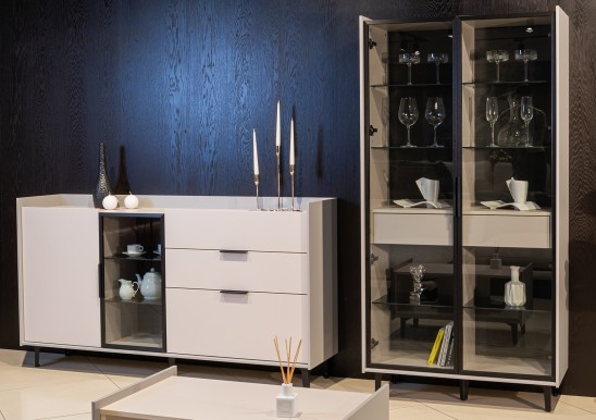 «Модена» Неман Шкаф-витрина комбинированный 2 стеклодвери высота 184 МН-048-22 «Модена» Неман Шкаф-витрина комбинированный 2 стеклодвери высота 184 МН-048-22