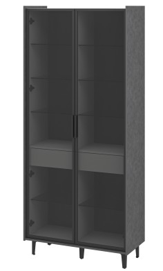 «Модена» Неман Шкаф-витрина комбинированный 2 стеклодвери высота 210 МН-048-25 «Модена» Неман Шкаф-витрина комбинированный 2 стеклодвери высота 210 МН-048-25