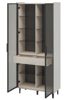 «Модена» Неман Шкаф-витрина комбинированный 2 стеклодвери высота 210 МН-048-25 «Модена» Неман Шкаф-витрина комбинированный 2 стеклодвери высота 210 МН-048-25