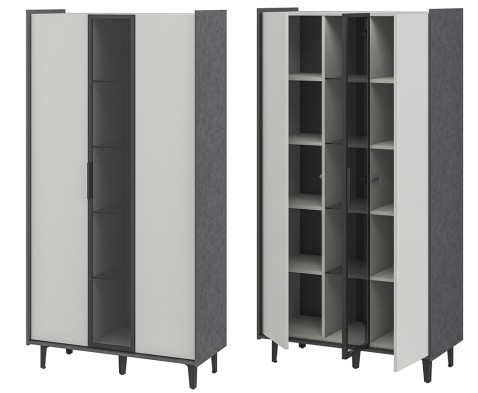 «Модена» Неман Шкаф 3-х створчатый 1 стеклодверь МН-048-01 «Модена» Неман Шкаф 3-х створчатый 1 стеклодверь МН-048-01