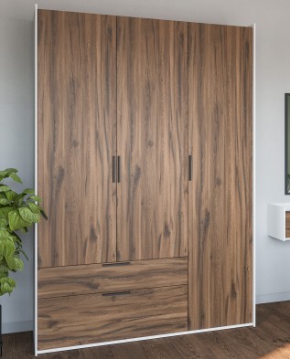 «Модена» Неман Шкаф 3-х створчатый с ящиками для одежды МН-048-13