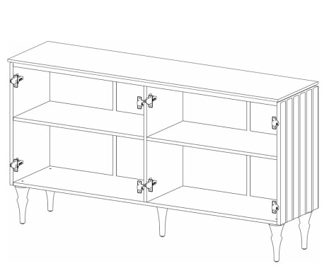 «Лоренсо» Неман Комод 4-х дверный МН-043-04