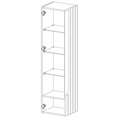 «Лоренсо» Неман Шкаф навесной витрина МН-043-02/03