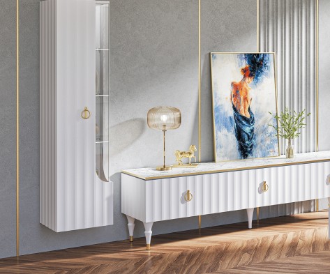 «Лоренсо» Неман Шкаф навесной витрина МН-043-02/03