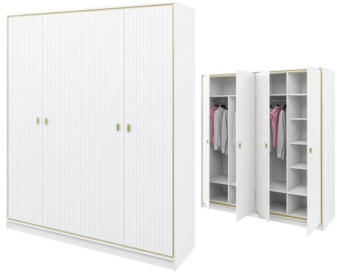 «Люксор» Неман Шкаф 4-х створчатый для одежды МН-042-07