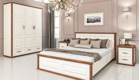 «Марсель» Неман Шкаф 3-х створчатый с ящиками для одежды МН-126-03