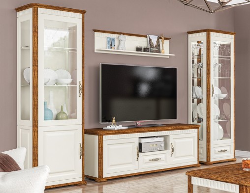 «Марсель» Неман Шкаф-витрина с ящиком МН-126-12