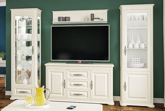 «Марсель» Неман Шкаф-витрина с ящиком МН-126-12