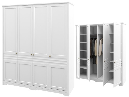 «Денвер» Неман Шкаф 4-х створчатый для одежды МН-040-18 «Денвер» Неман Шкаф 4-х створчатый для одежды МН-040-18