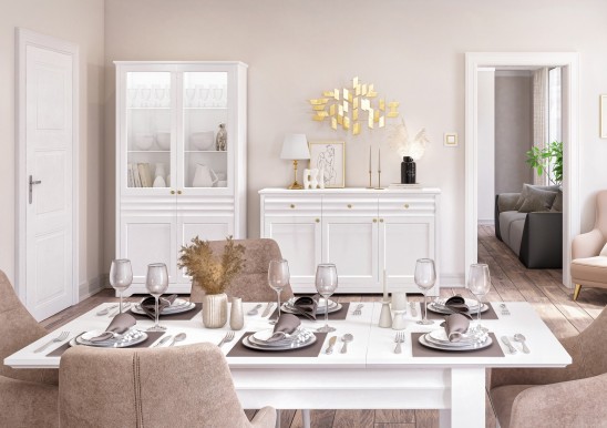 «Денвер» Неман Шкаф-витрина 2 стеклодвери МН-040-14