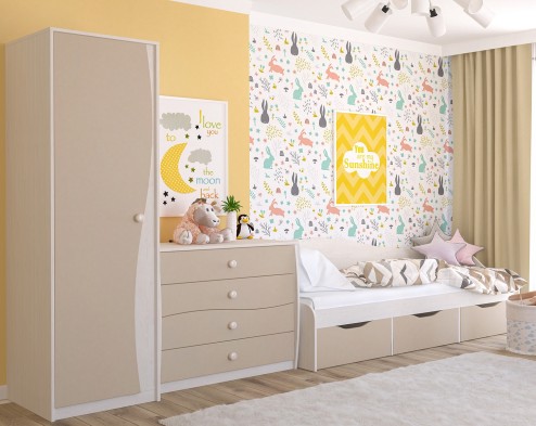 «Комби» Неман Шкаф 1-дверный для одежды МН-211-15