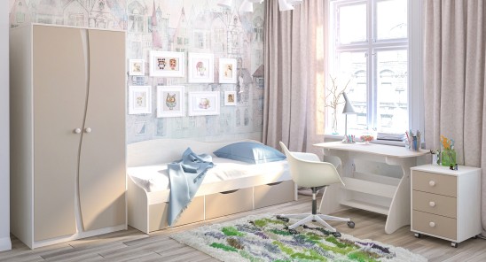 «Комби» Неман Шкаф 2-х створчатый для одежды МН-211-16