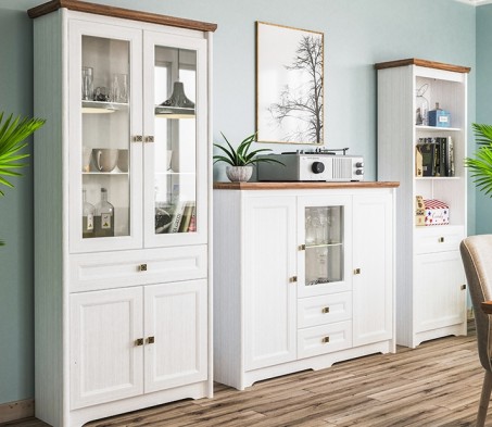 «Тиволи» Неман Шкаф-пенал комбинированный открытый МН-035-07