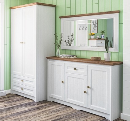 «Тиволи» Неман Шкаф 2-х створчатый с ящиками для одежды МН-035-21