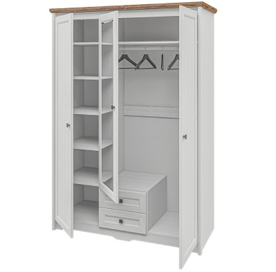 «Тиволи» Неман Шкаф 3-х створчатый с ящиками для одежды МН-035-23