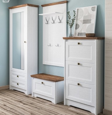 «Тиволи» Неман Шкаф-пенал с зеркалом МН-035-09