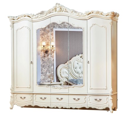 «Элиза Люкс» Арида (Крем) Шкаф пятидверный 