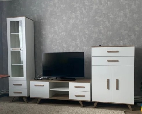 Шкаф-витрина 450 ГТ.0129.304 «Вега Скандинавия» (Белый Глянец)