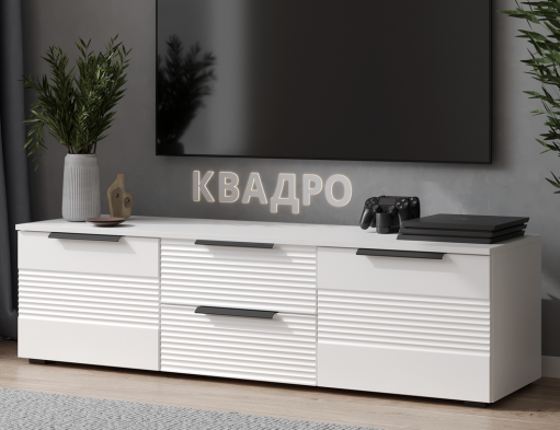 «Квадро» Комплект накладок М188х496 (2шт) волна для тумбы под ТВ «Квадро» Комплект накладок М188х496 (2шт) волна для тумбы под ТВ