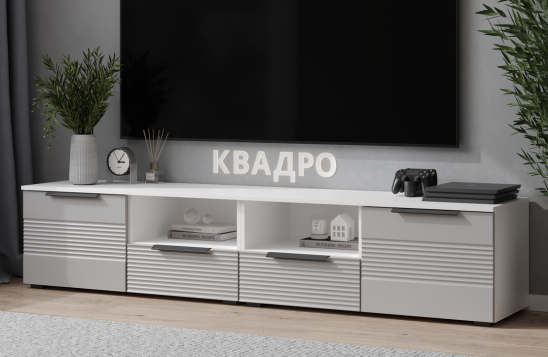 «Квадро» Комплект накладок М188х496 (2шт) волна для тумбы под ТВ «Квадро» Комплект накладок М188х496 (2шт) волна для тумбы под ТВ