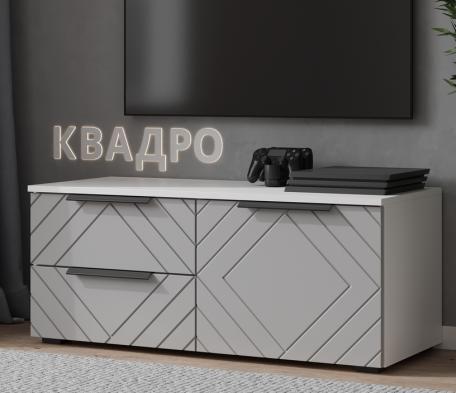 «Квадро» Комплект накладок М188х496 (2шт) ромб для тумбы под ТВ