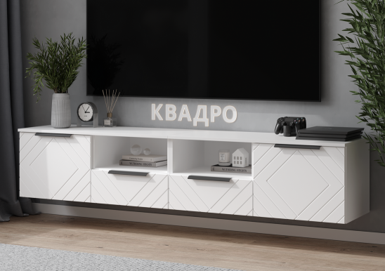 «Квадро» Комплект накладок М188х496 (2шт) ромб для тумбы под ТВ