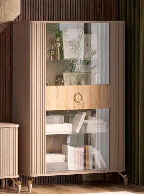 «Мадрид» Витрина 2 стеклодвери в стиле ар-деко
