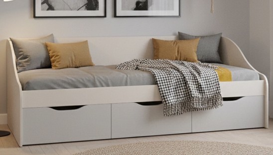 «Мальма» Кровать-тахта 90х200 с ящиками МН-135-01 «Мальма» Кровать-тахта 90х200 с ящиками МН-135-01