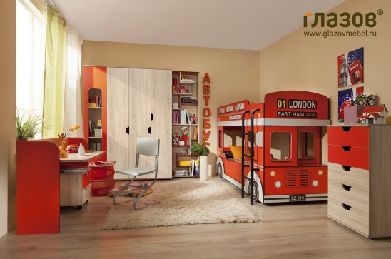 Модульная детская мебель «Автобус»