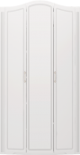 Шкаф для одежды 3-х дверный (б/зерк) (09) «Виктория» белый глянец