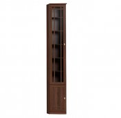 Библиотека «Sherlock» 34 Шкаф для книг орех шоколадный Скос левый