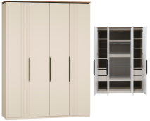 «Джулия» Шкаф 4-х створчатый с ящиками м.24