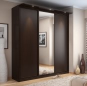 Шкаф-купе 2000 Зеркало/ЛДСП «Домашний» Венге