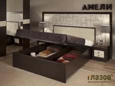Двуспальная кровать с подъемным механизмом «Амели» Люкс