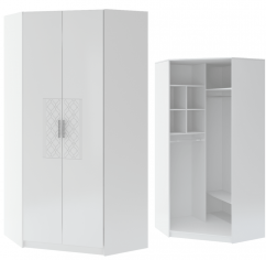 Шкаф угловой «Тиффани» Белый глянец Шкаф угловой «Тиффани» Белый глянец